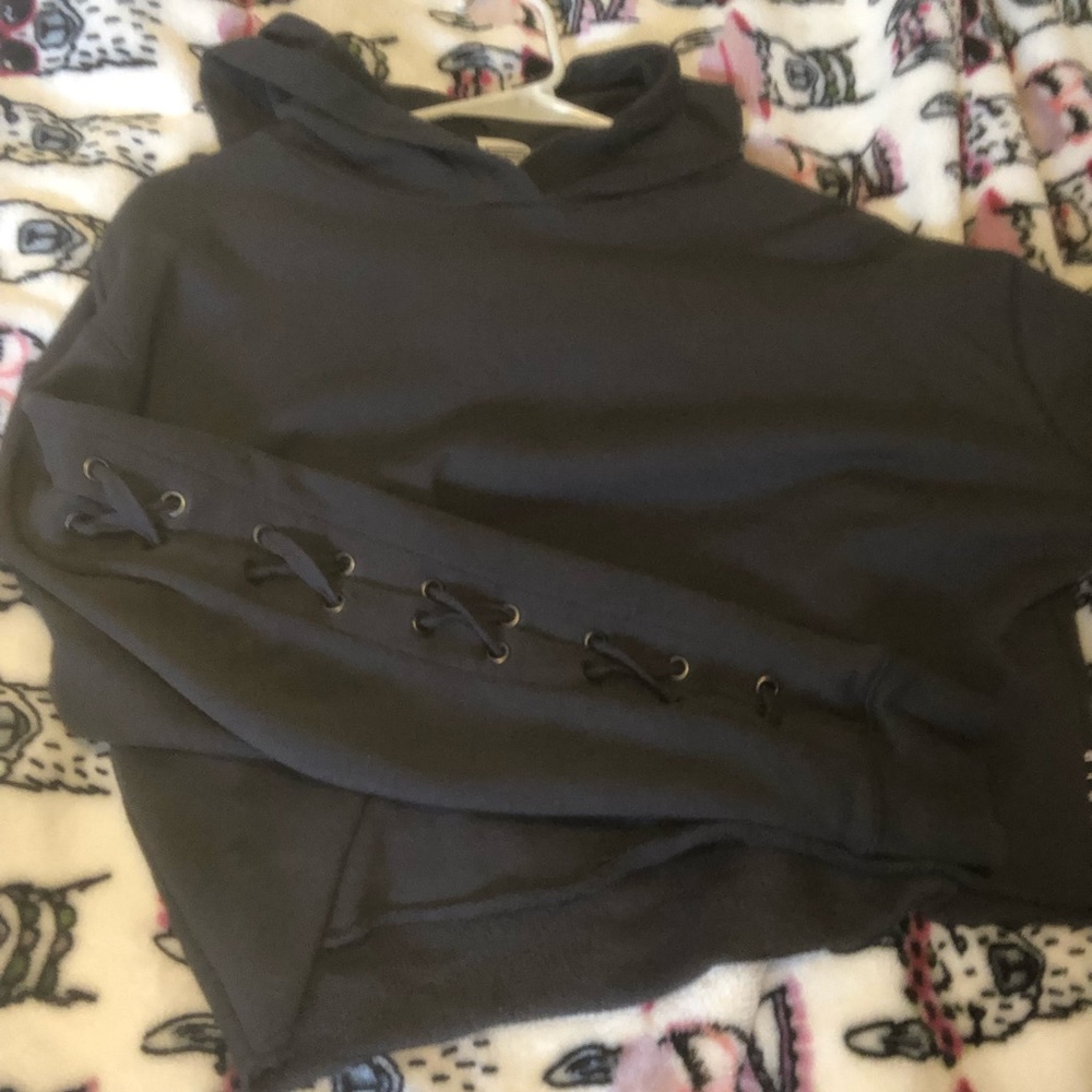 Crop top hoodie Pink